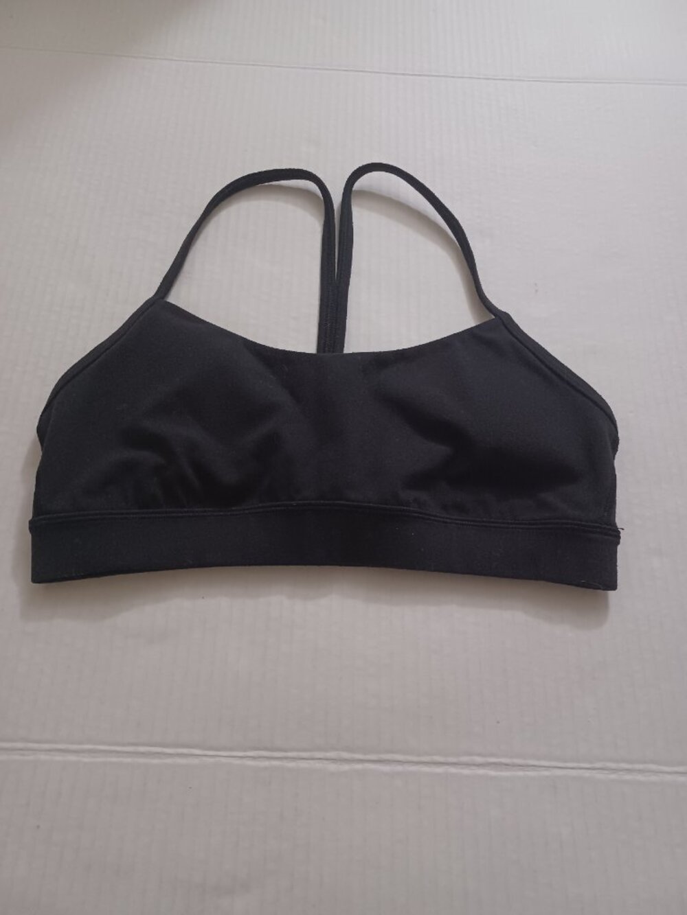 LULULEMON PADDED SPORTS BRA BLACK SIZE 6